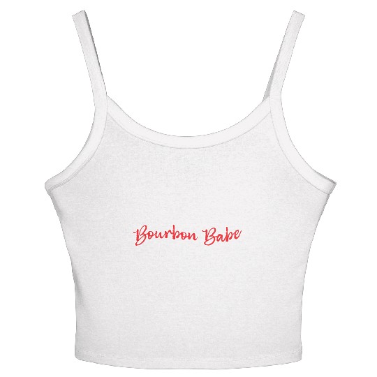 Funny Ugly Hats Pretty Horses Tasty Bourbon Kentuc Women's Spaghetti Strap Tank Top