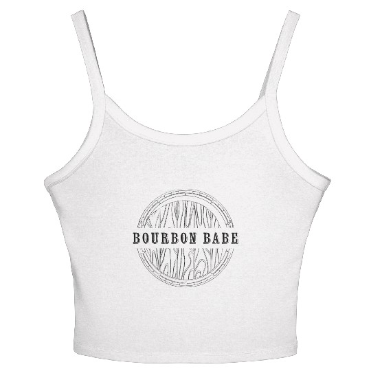 Mens Bourbon Varsity Graphic Kentucky Whiskeystyle Women's Spaghetti Strap Tank Top