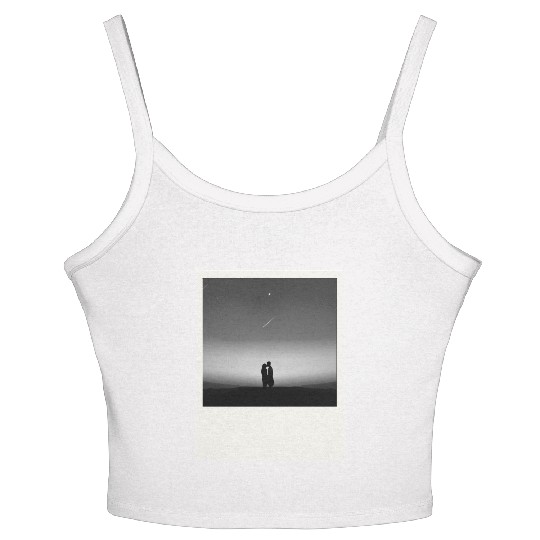 Starry Night Embrace Couple Polaroid Women's Spaghetti Strap Tank Top
