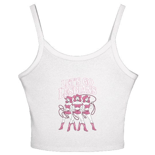 Let’s Go Lesbians Subtle Lesbian Pride Women's Spaghetti Strap Tank Top