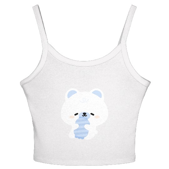Sleepy Polar Bear Women's Spaghetti Strap Tank Top