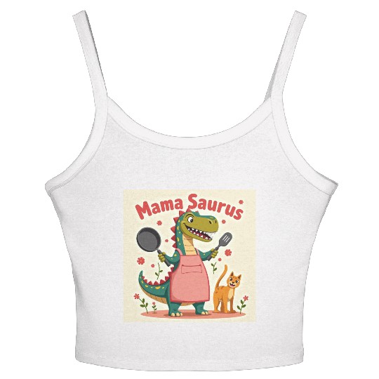 Mama Saurus – Fierce, Fun & Full of Love! Mother’s Women's Spaghetti Strap Tank Top