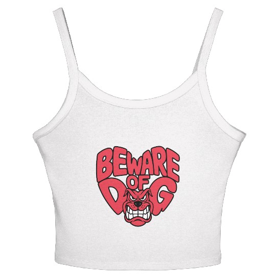 Beware of DOG Women's Spaghetti Strap Tank Top