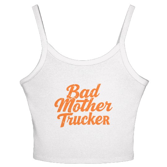 pulp fiction-"Bad motherTrucker" Women's Spaghetti Strap Tank Top