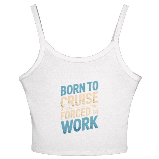 Cruise Rookie Ocean Adventure First Voyage Women's Spaghetti Strap Tank Top