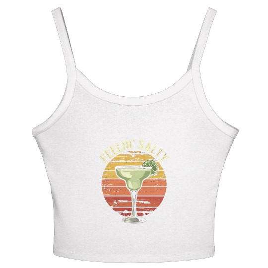Feelin Salty Margarita-Women's Spaghetti Strap Tank Top Cinco Mayo