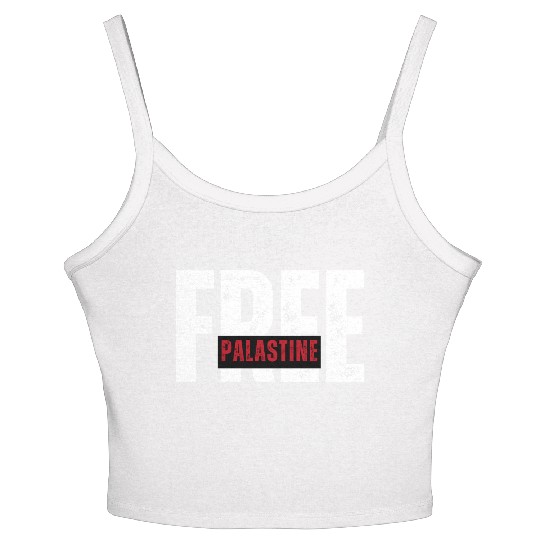 Free Palestine – Solidarity Statement Women's Spaghetti Strap Tank Top