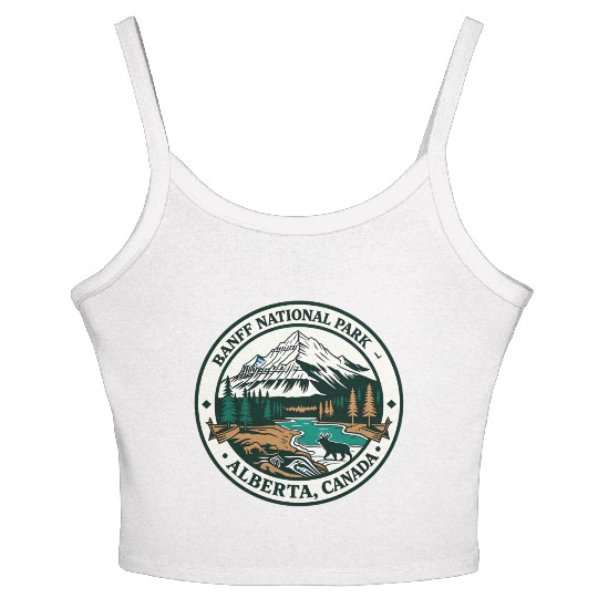 Banff National Park Alberta Canada Women's Spaghetti Strap Tank Top