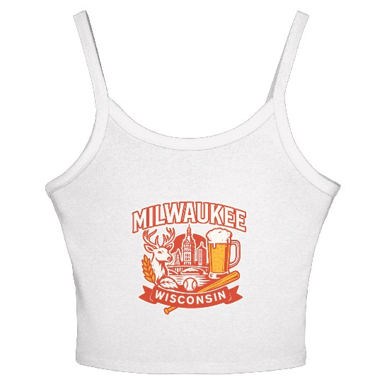 Milwaukee Wisconsin Women's Spaghetti Strap Tank Top