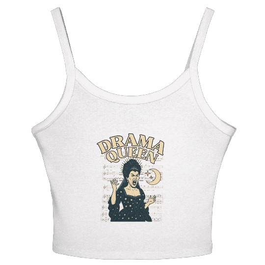 Drama Queen – Loud, Proud, and Slightly Unhinged Women's Spaghetti Strap Tank Top