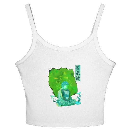 Kamakura Great Buddha Statue Women's Spaghetti Strap Tank Top