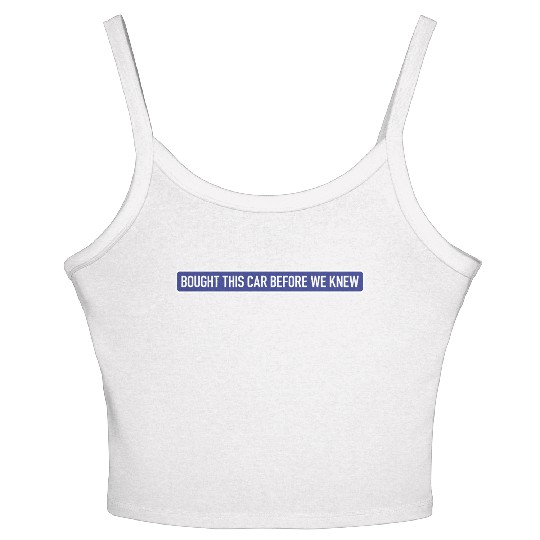 Bought it - Anti Elon Musk bumper Funny saying Women's Spaghetti Strap Tank Top