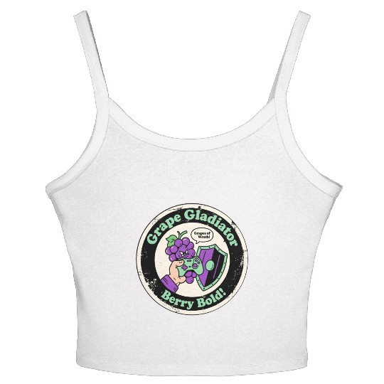 Grape Gladiator Berry Bold Gamer Women's Spaghetti Strap Tank Top