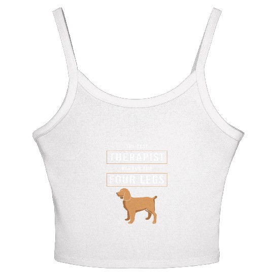 Therapy Dog Therapist Doggie School Women's Spaghetti Strap Tank Top
