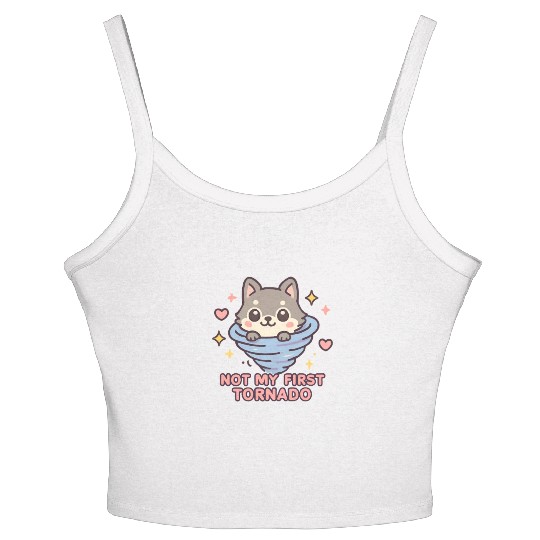 Not My First Tornado Storm Weather Meteorologist Women's Spaghetti Strap Tank Top