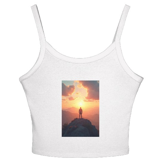 Summit of Dawn Embrace the Horizon Women's Spaghetti Strap Tank Top