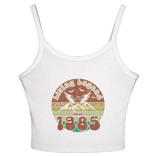 40th birthday Living Legend since VIN 07/1985 Women's Spaghetti Strap Tank Top
