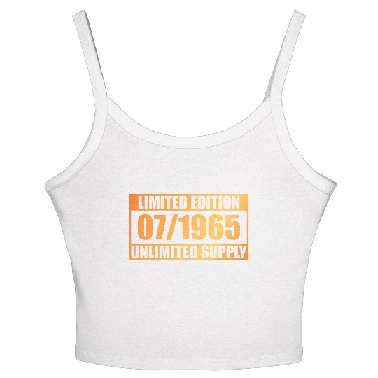 60th birthday Limited Edition - ꝏ Supply 07/1965 Women's Spaghetti Strap Tank Top
