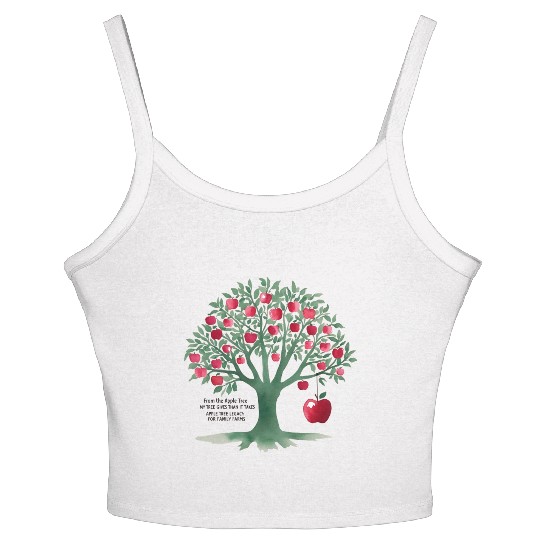 From the apple tree all beginnings Women's Spaghetti Strap Tank Top