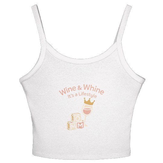 Single Mom Life Chaos Coordinator Wine Coffee Women's Spaghetti Strap Tank Top