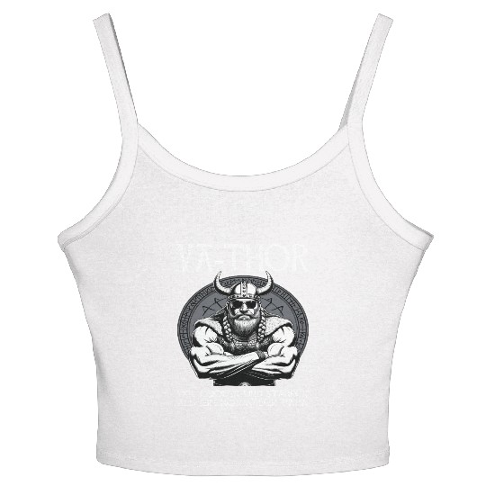 Viking Warrior Man Odin Thor Norman Walhalla Women's Spaghetti Strap Tank Top