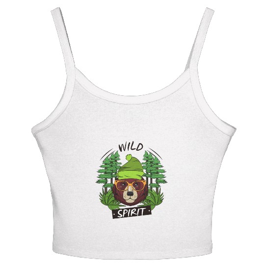 Cool Wild Animal Print Women's Spaghetti Strap Tank Top