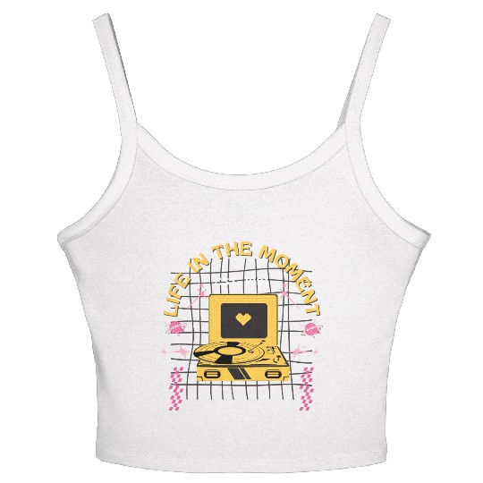 Live In The Moment Women's Spaghetti Strap Tank Top
