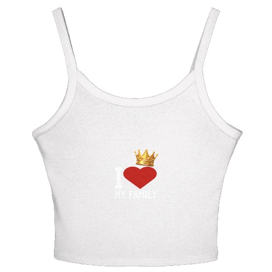 I love my family Women's Spaghetti Strap Tank Top