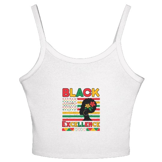 Black Pride Black Excellence Juneteenth Women's Spaghetti Strap Tank Top