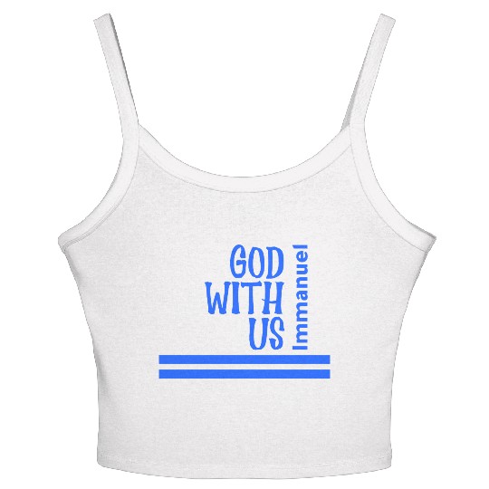 God with us Women's Spaghetti Strap Tank Top