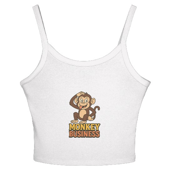 Monkey business Women's Spaghetti Strap Tank Top