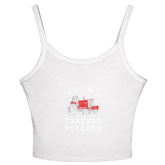Tractor Driver Tractor Pulling Women's Spaghetti Strap Tank Top