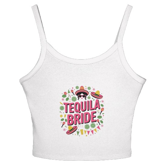 Tequila Bride Tribe - Bachelorette party Women's Spaghetti Strap Tank Top