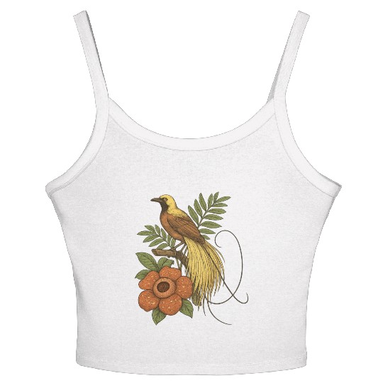 Bird of Paradise Rafflesia Women's Spaghetti Strap Tank Top