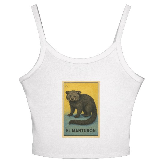 EL MANTURÓN - THE BEARCAT - LA LOTERÍA Women's Spaghetti Strap Tank Top