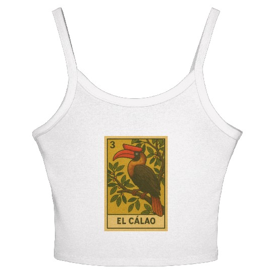 EL CÁLAO - THE KALAW - LA LOTERÍA Women's Spaghetti Strap Tank Top