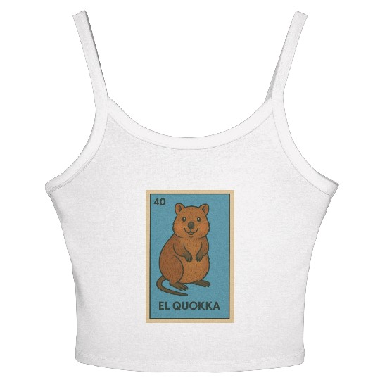 EL QUOKKA - THE QUOKKA - LA LOTERÍA Women's Spaghetti Strap Tank Top