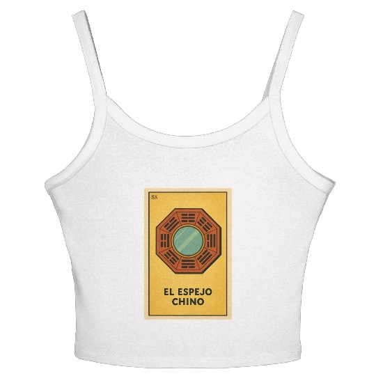 EL ESPEJO CHINO - THE CHINESE MIRROR - LA LOTERÍA Women's Spaghetti Strap Tank Top
