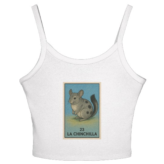 LA CHINCHILLA - THE CHINCHILLA - LA LOTERÍA Women's Spaghetti Strap Tank Top