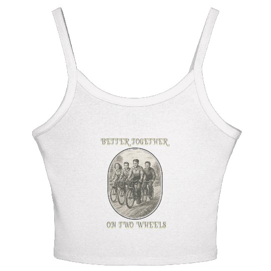 Better Together on Two Wheels Women's Spaghetti Strap Tank Top