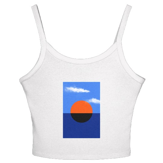 Bauhaus Summer Horizon Women's Spaghetti Strap Tank Top