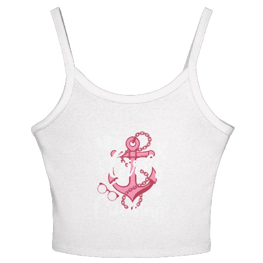 Girls Gone Cruising Pink Cruise Ship Women's Spaghetti Strap Tank Top