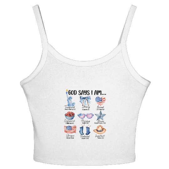 Christian God Says I Am Women's Spaghetti Strap Tank Top