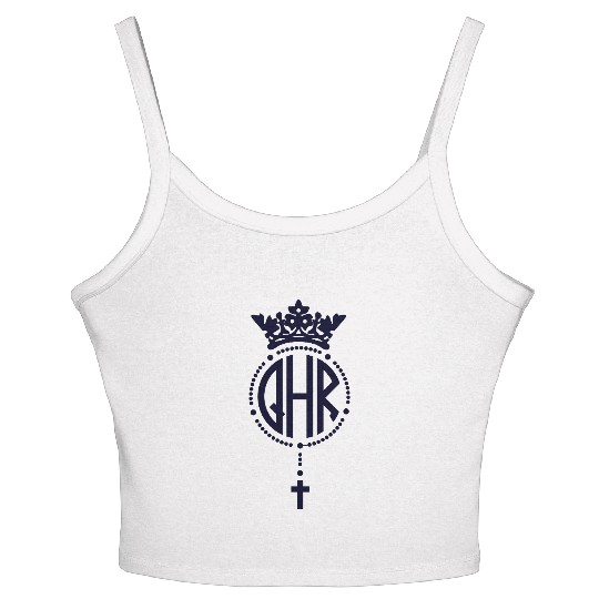 Queen of the Holy Rosary Church Logo Women's Spaghetti Strap Tank Top