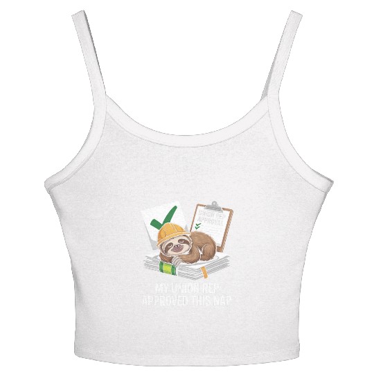 My Union Rep Approved This Nap Labor Day Women's Spaghetti Strap Tank Top