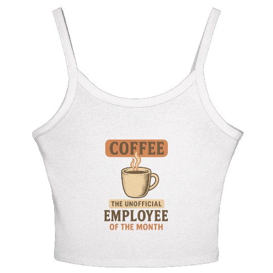Coffee Themed Employee Award Women's Spaghetti Strap Tank Top