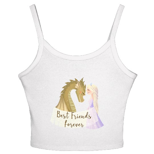 Twilight & Sparkles - Unlikely Besties Women's Spaghetti Strap Tank Top
