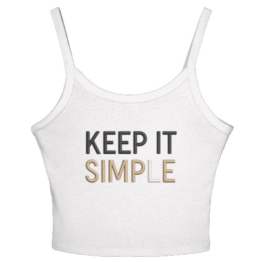 Keep It Simple Women's Spaghetti Strap Tank Top