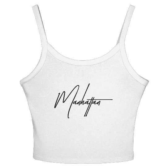Manhattan – Urban Cool in One Word Women's Spaghetti Strap Tank Top
