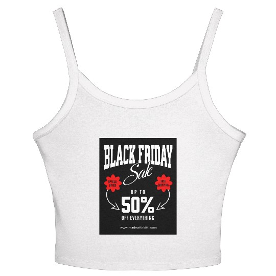 Hustle Wear Black Friday ,Women's Spaghetti Strap Tank Top design